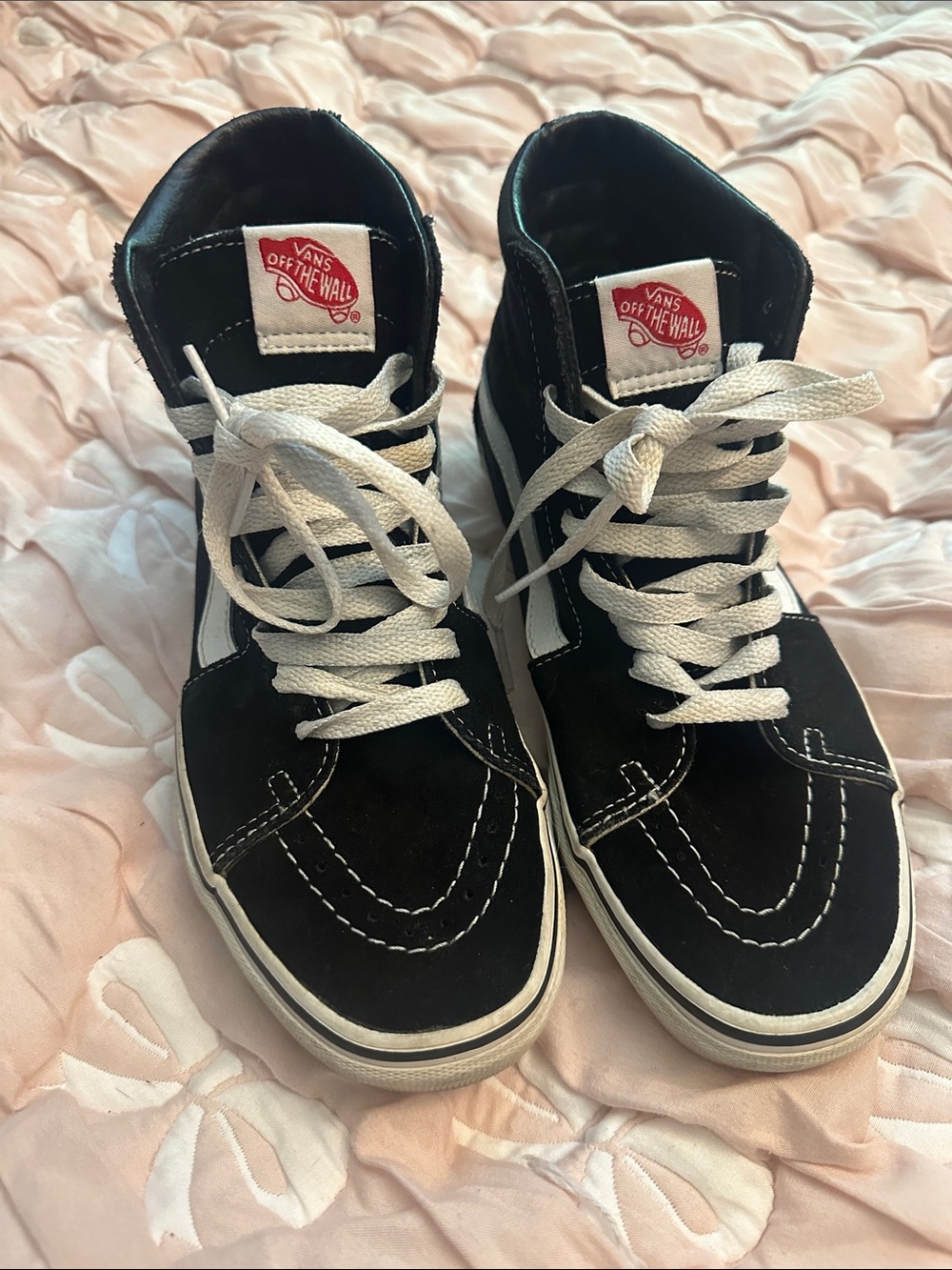 Vans Black & White Sk8-Hi High-Top Sneakers